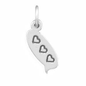 3 Hearts Text Message Charm freeshipping - Higher Class Elegance