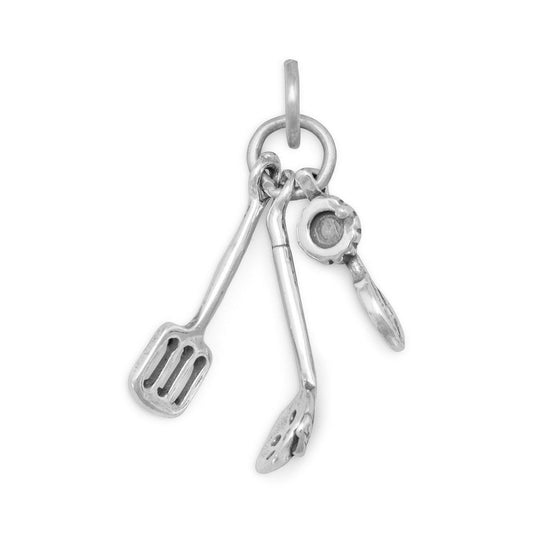 Oxidized Utensil Charm freeshipping - Higher Class Elegance