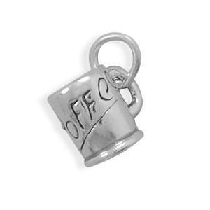 Oxidized Coffee Mug Charm freeshipping - Higher Class Elegance