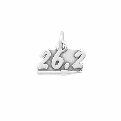 Oxidized "26.2" Charm freeshipping - Higher Class Elegance