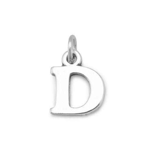 Oxidized "D" Charm freeshipping - Higher Class Elegance
