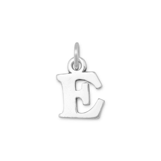 Oxidized "E" Charm freeshipping - Higher Class Elegance