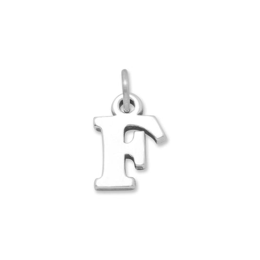 Oxidized "F" Charm freeshipping - Higher Class Elegance