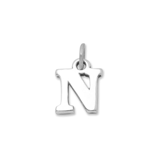 Oxidized "N" Charm freeshipping - Higher Class Elegance