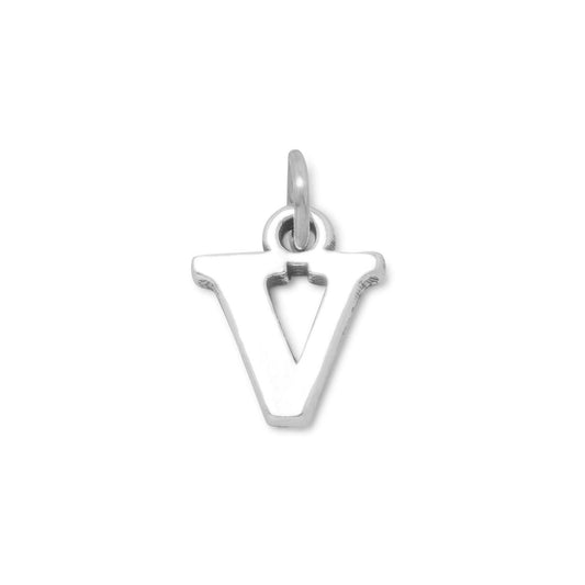 Oxidized "V" Charm freeshipping - Higher Class Elegance
