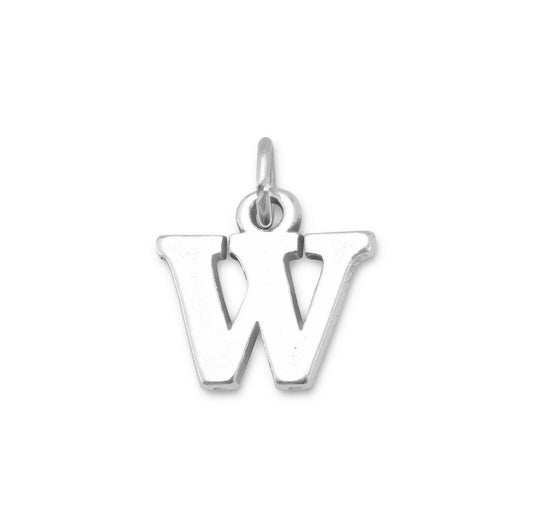 Oxidized "W" Charm freeshipping - Higher Class Elegance