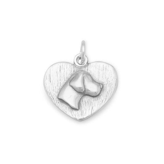 Oxidized Dog Silhouette Charm freeshipping - Higher Class Elegance