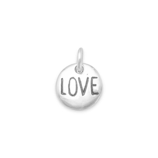 Oxidized "Love" Charm freeshipping - Higher Class Elegance