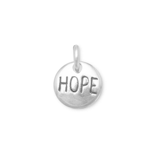 Oxidized "Hope" Charm freeshipping - Higher Class Elegance