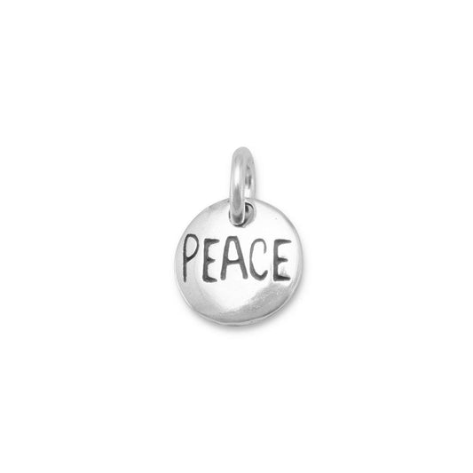 Oxidized "Peace" Charm freeshipping - Higher Class Elegance