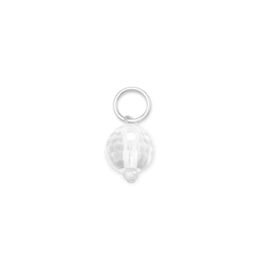 Clear Quartz Charm - April Birthstone freeshipping - Higher Class Elegance