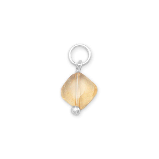 Citrine Charm - November Birthstone freeshipping - Higher Class Elegance