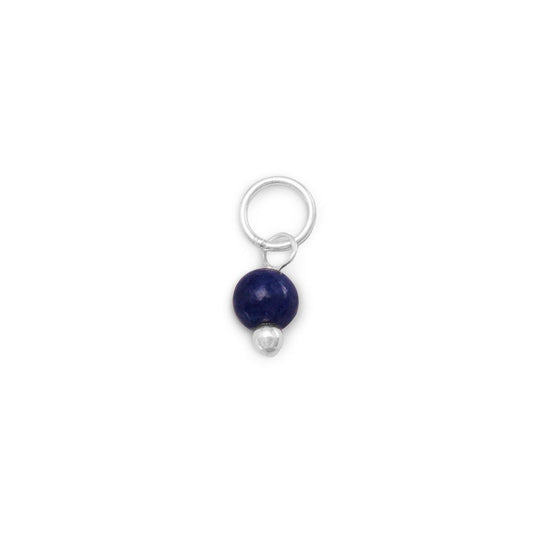 Corundum Bead Charm - September Birthstone freeshipping - Higher Class Elegance