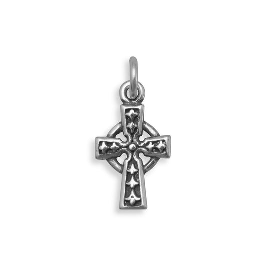 Oxidized Celtic Cross Charm freeshipping - Higher Class Elegance