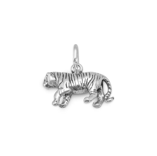 Oxidized Tiger Charm freeshipping - Higher Class Elegance