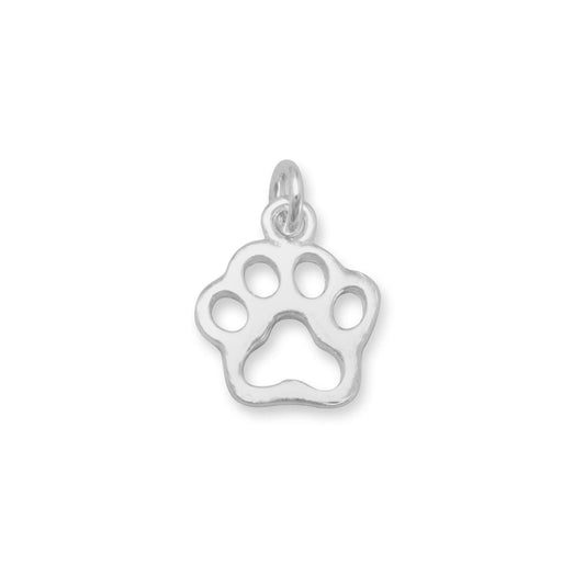 Small Cut Out Paw Print Charm freeshipping - Higher Class Elegance