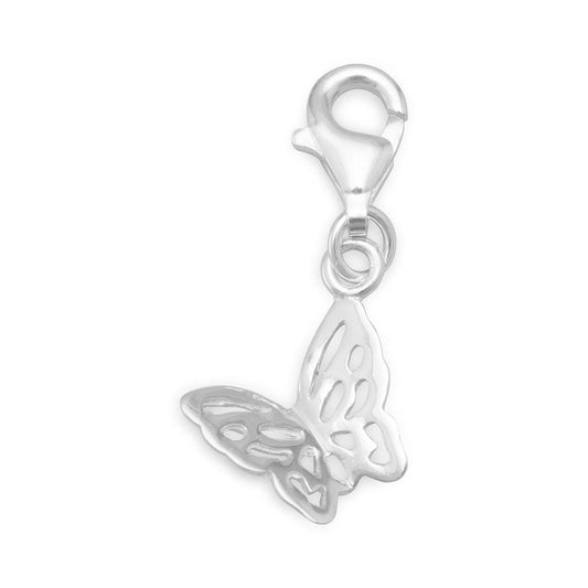 Cutout Butterfly Charm with Lobster Clasp freeshipping - Higher Class Elegance