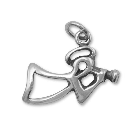 Oxidized Angel with Trumpet Charm freeshipping - Higher Class Elegance