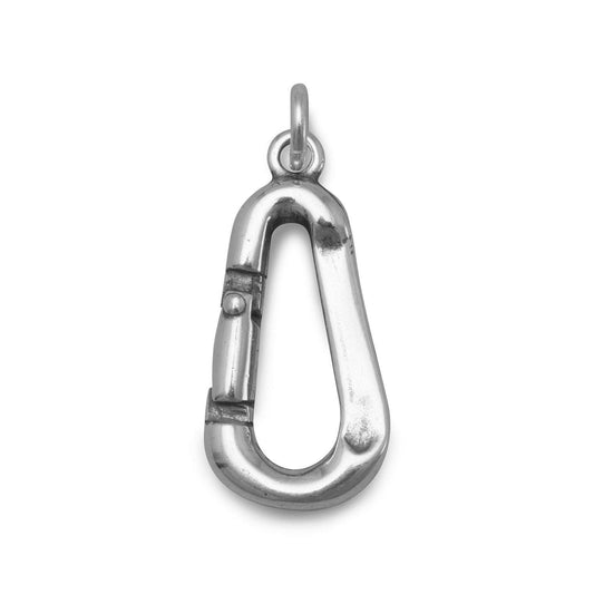 Oxidized Carabiner Charm freeshipping - Higher Class Elegance