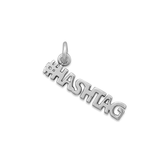 Oxidized #HASHTAG Charm freeshipping - Higher Class Elegance