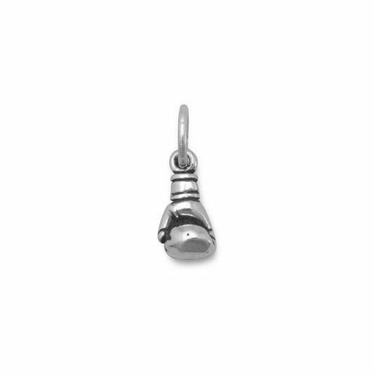 Small Oxidized Boxing Glove Charm freeshipping - Higher Class Elegance