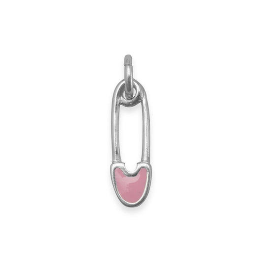 Pink Safety Pin Charm freeshipping - Higher Class Elegance