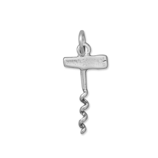Oxidized Corkscrew Charm freeshipping - Higher Class Elegance