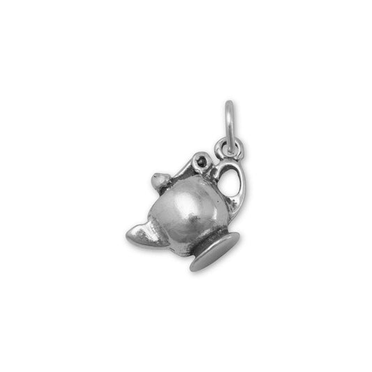 Oxidized Tea Pot Charm freeshipping - Higher Class Elegance