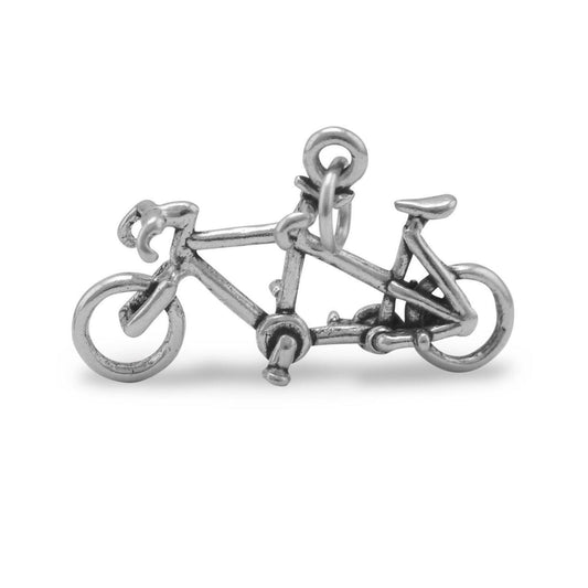 Oxidized Tandem Bicycle Charm freeshipping - Higher Class Elegance