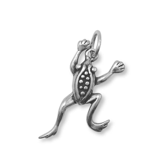 Oxidized Leaping Frog Charm freeshipping - Higher Class Elegance