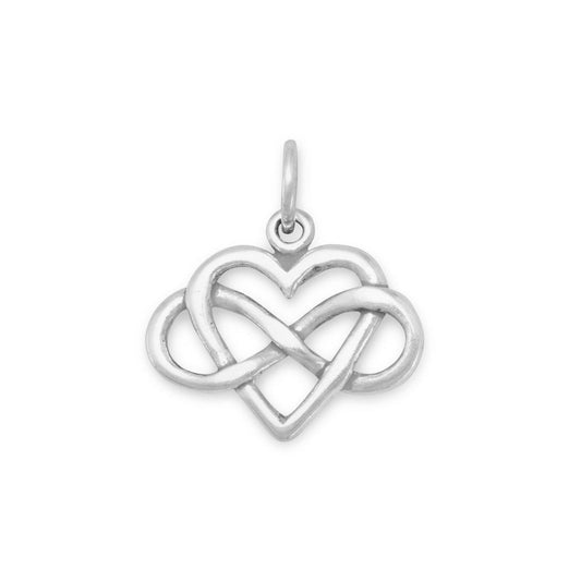 Infinity Heart Charm freeshipping - Higher Class Elegance