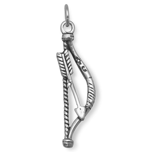 Oxidized Bow and Arrow Charm freeshipping - Higher Class Elegance