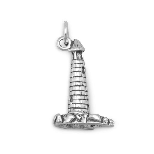 Oxidized Lighthouse Charm freeshipping - Higher Class Elegance