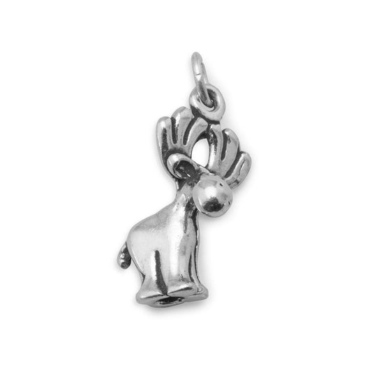 Oxidized Cute Moose Charm freeshipping - Higher Class Elegance