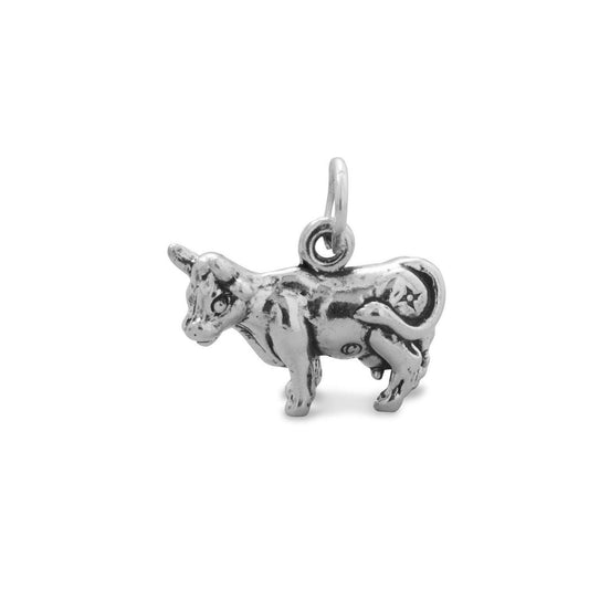 Oxidized Cow Charm freeshipping - Higher Class Elegance