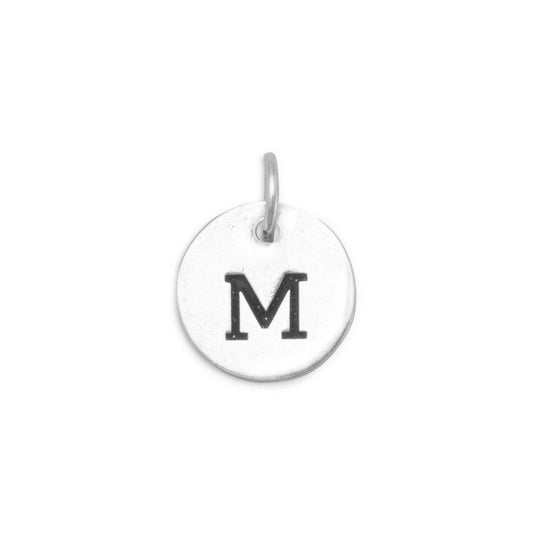 Oxidized Initial "M" Charm freeshipping - Higher Class Elegance