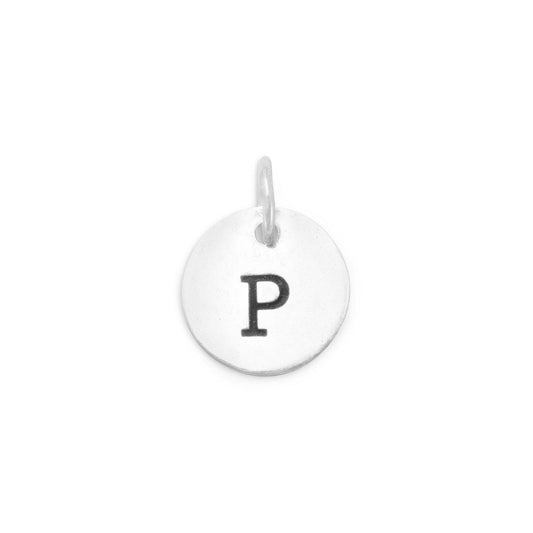 Oxidized Initial "P" Charm freeshipping - Higher Class Elegance