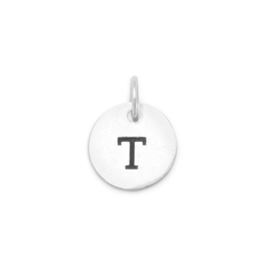 Oxidized Initial "T" Charm freeshipping - Higher Class Elegance