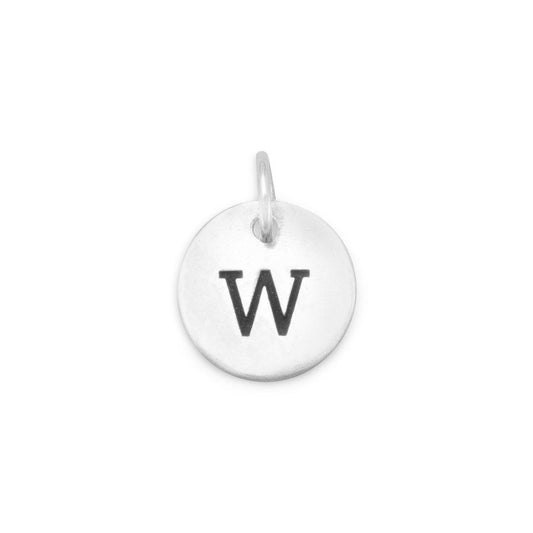 Oxidized Initial "W" Charm freeshipping - Higher Class Elegance