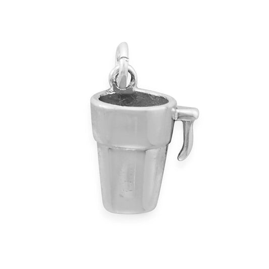 Oxidized To Go Coffee Mug Charm freeshipping - Higher Class Elegance