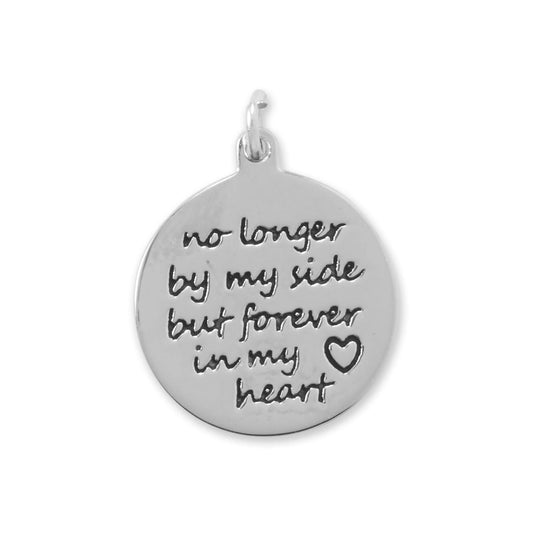 Oxidized "Forever in My Heart" Charm freeshipping - Higher Class Elegance