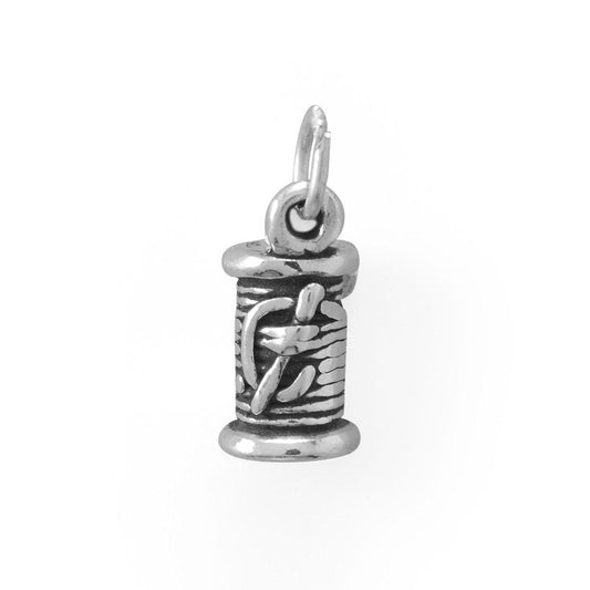 A Stitch In Time - Needle and Thread Charm freeshipping - Higher Class Elegance