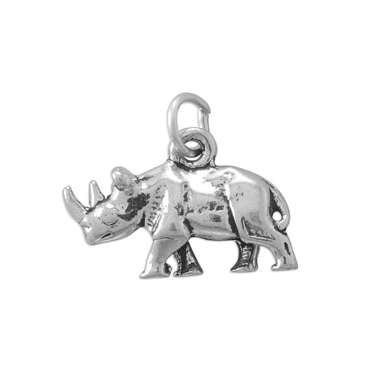Two Horned Rhinoceros Charm freeshipping - Higher Class Elegance