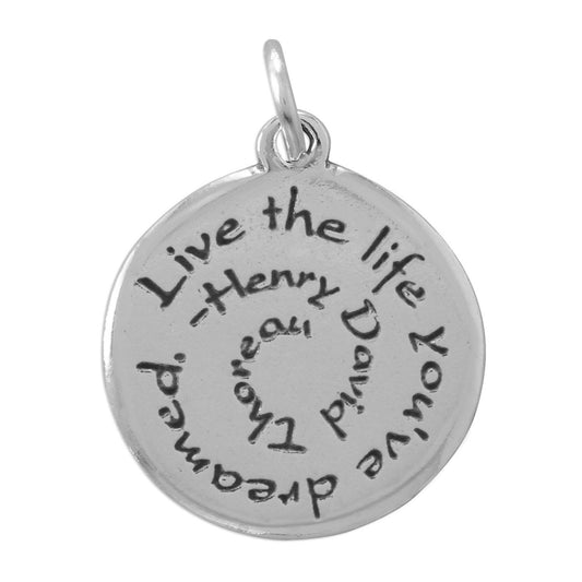 "Live the life you've dreamed" Charm freeshipping - Higher Class Elegance