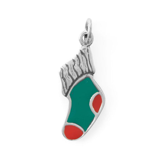Enamel Stocking Charm freeshipping - Higher Class Elegance