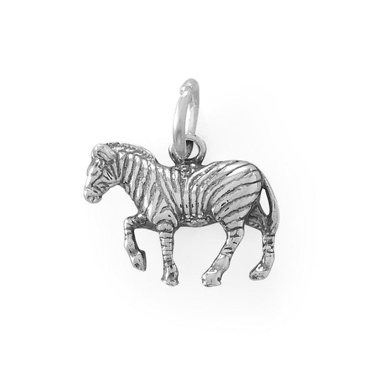 Oxidized Zebra Charm freeshipping - Higher Class Elegance