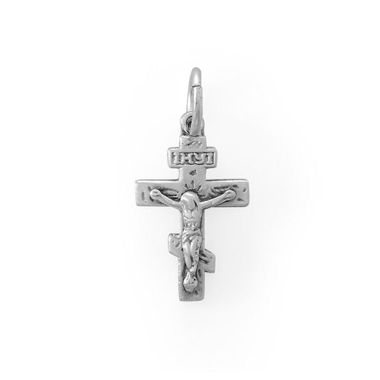 Small Matte Finish Crucifix Charm freeshipping - Higher Class Elegance