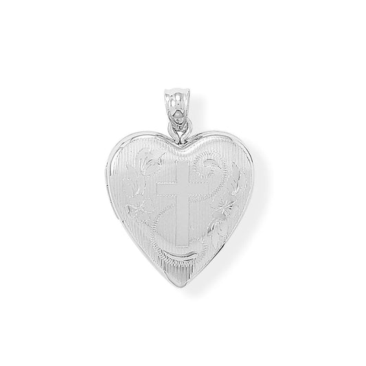 Heart Memory Keeper Locket with Cross freeshipping - Higher Class Elegance