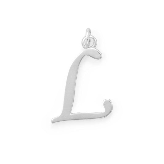 Polished Letter L Initial Pendant freeshipping - Higher Class Elegance