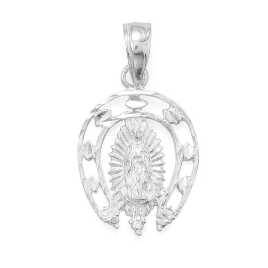 Diamond Cut Mother Mary Pendant freeshipping - Higher Class Elegance